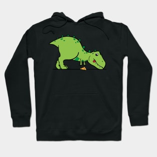 cute t-rex reaching for pizza Hoodie